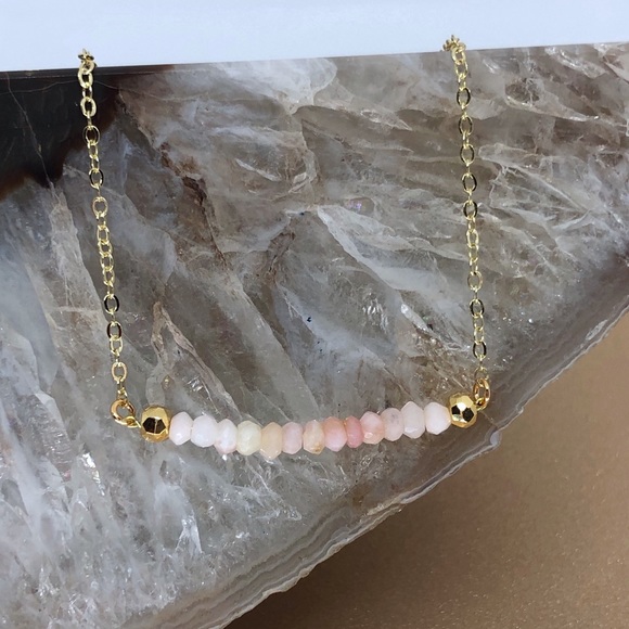 Pink Opal Necklace - Picture 2 of 3